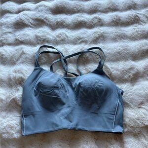 Lululemon Athletica Gray Strappy Sports Bra
